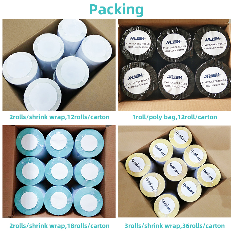 Thermal shipping label