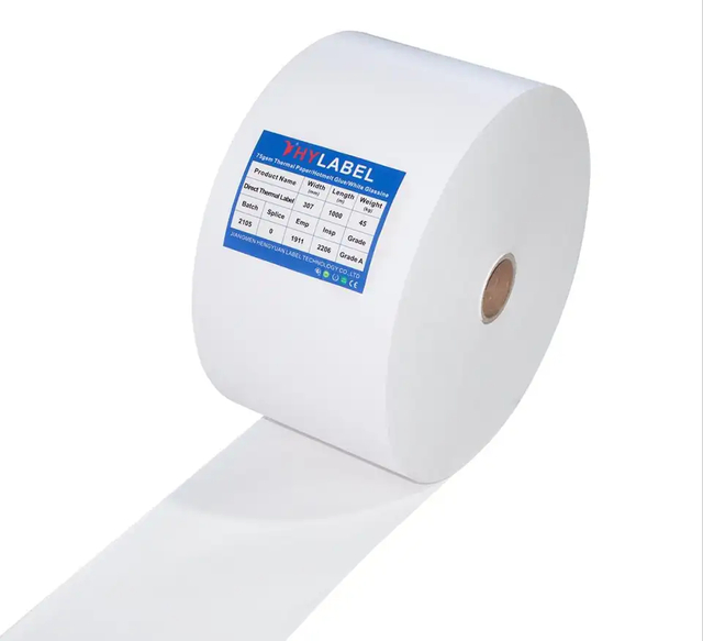 White BOPP Self Adhesive Jumbo Label Material