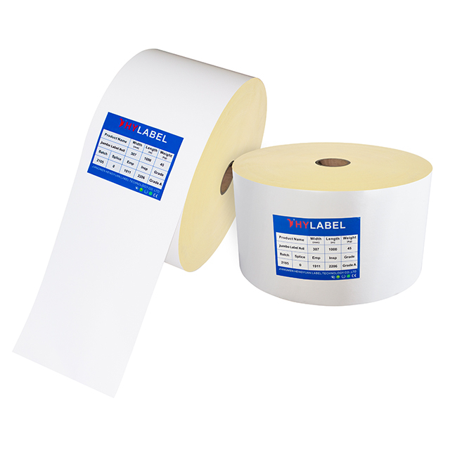 Direct Thermal Label ECO Self Adhesive Label Jumbo Roll Semi Glossy Label Paper 