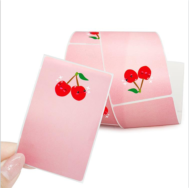 Custom Color Printed thermal transfer label roll