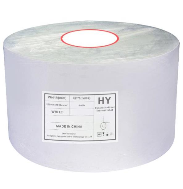 Direct Thermal Self-adhesive Label Paper Jumbo Rolls customize size sticker pp pet pe paper