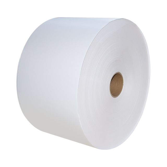 Hot Sale Custom Size White Self Bacode Sticker Paper Thermal/Transfer Label Jumbo Roll