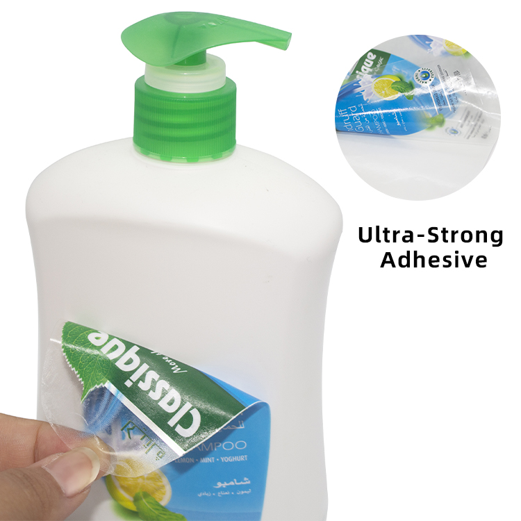 Factory Custom Synthetic Label Waterproof Food & Bottle Labels with Logo Printing 