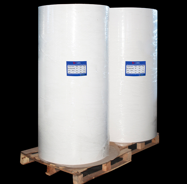Factory Price Roll Label Waterproof Adhesive Blank Semi Gloss Paper Sticker Jumbo Label Roll