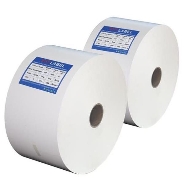 High Gloss White Bopp Label Rolls Adhesive Blank Label Roll 60um
