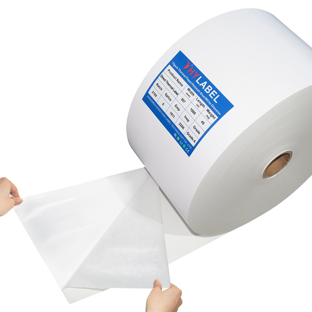 Self Adhesive Paper Semi Gloss Paper Label Stock Raw Material Sticker Jumbo Rolls