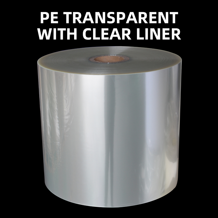Clear on Clear PP Transparent PP with Clear PET Liner Jumbo Roll