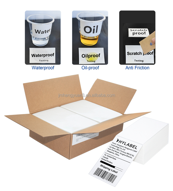  Fanfold 4" X 6"x2000 Labels 4X6 Thermal Labels Direct Thermal Adhesive Label