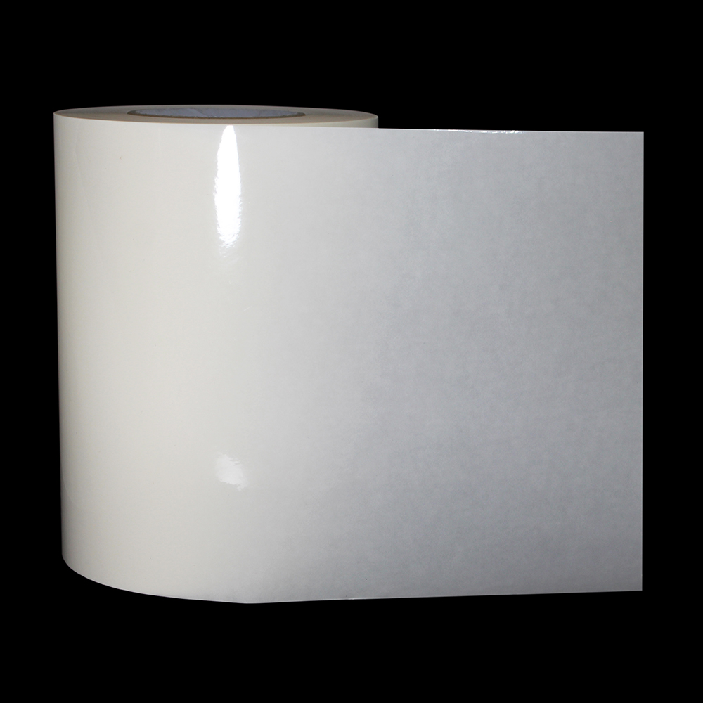 Self adhesive Clear BOPP Label jumbo roll raw materials 2000 meter Clear PP 50um self adhesive film 
