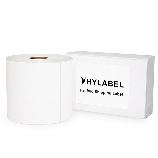 4x6 Fanfold Direct Thermal Labels Shipping Label