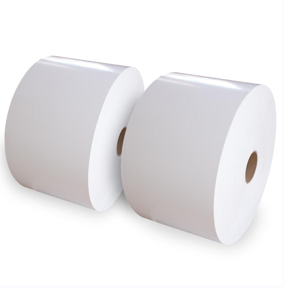 Factory White BOPP Label Jumbo Roll Self Adhesive
