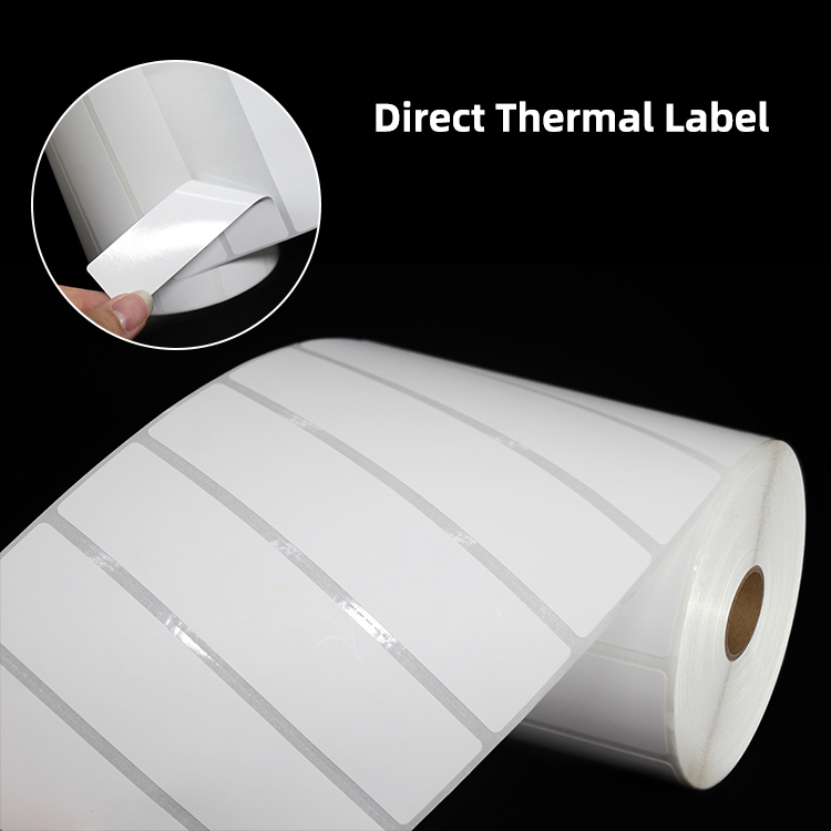 custom size oilproof shipping labels thermal label roll blank label sticker
