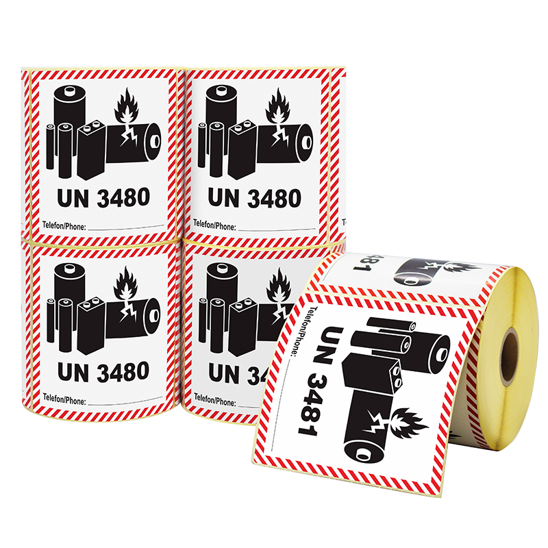 Custom Warning Fragile Stickers Semi Glossyt Label Custom Ptinted Sticker Roll