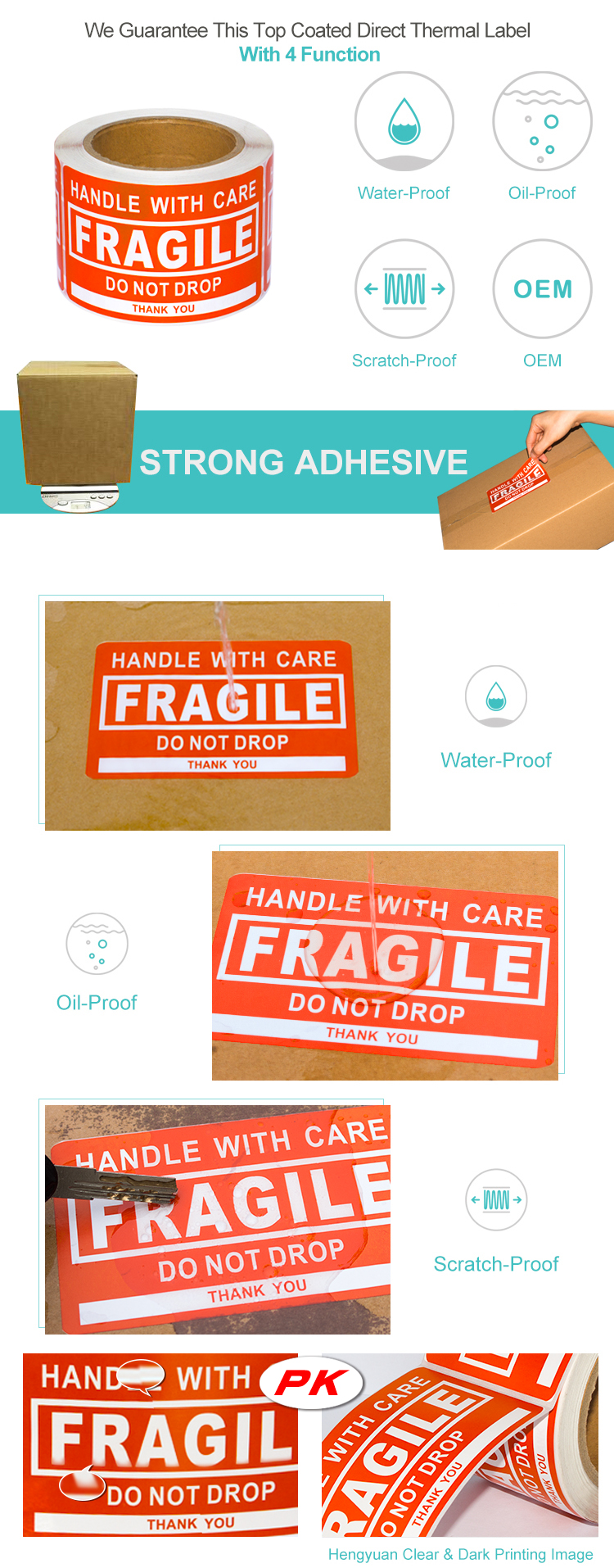advantages of fragile label