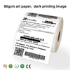 Free Sample Blank Waterproof Custom Logo Direct Thermal Shipping Label Printing Barcode Label Self Adhesive Paper Label Sticker