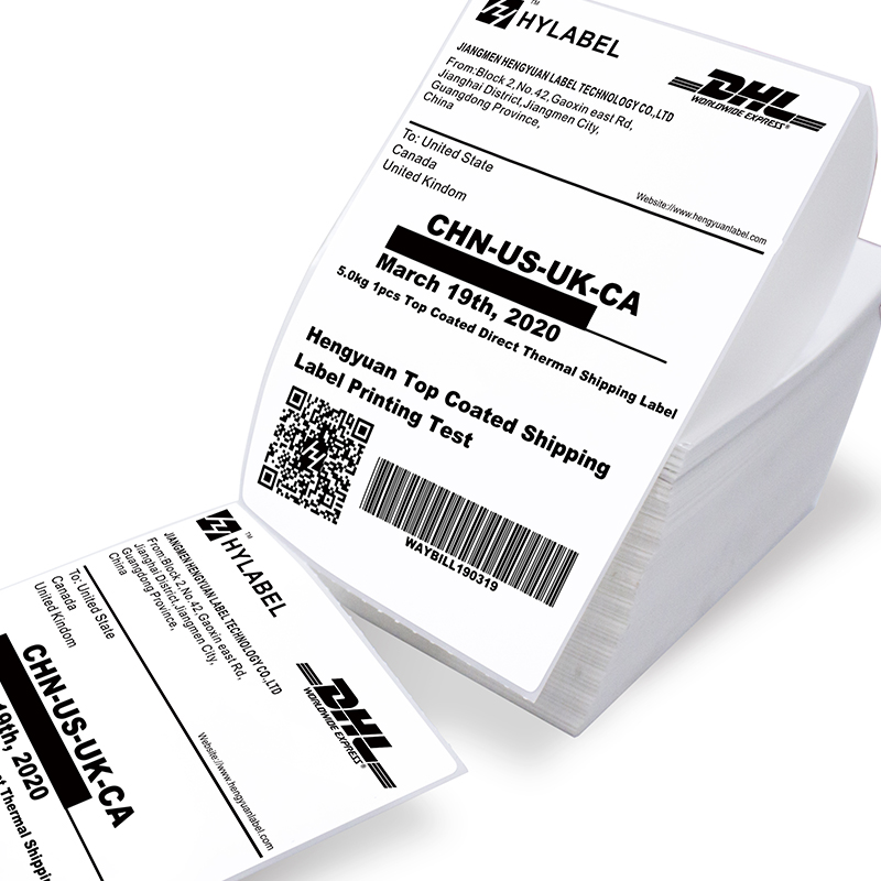 Blank 4x6 Direct Thermal Label Compatible for Zebra Printer Fanfold Shipping Labels Sticker 