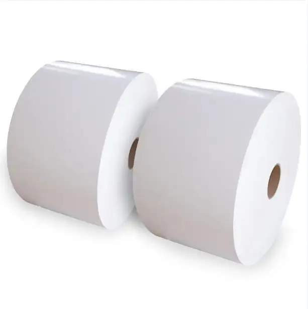 Synthetic Paper Label Jumbo Roll White Glassine BOPP Waterproof