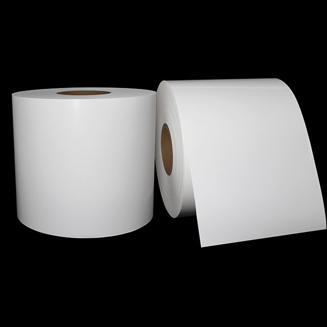 Thermal Transfer Semi Gloss Self Adhesive Art Paper Rubber Acrylic Glue Thermal Label Stock Sticker Raw Material Jumbo Roll