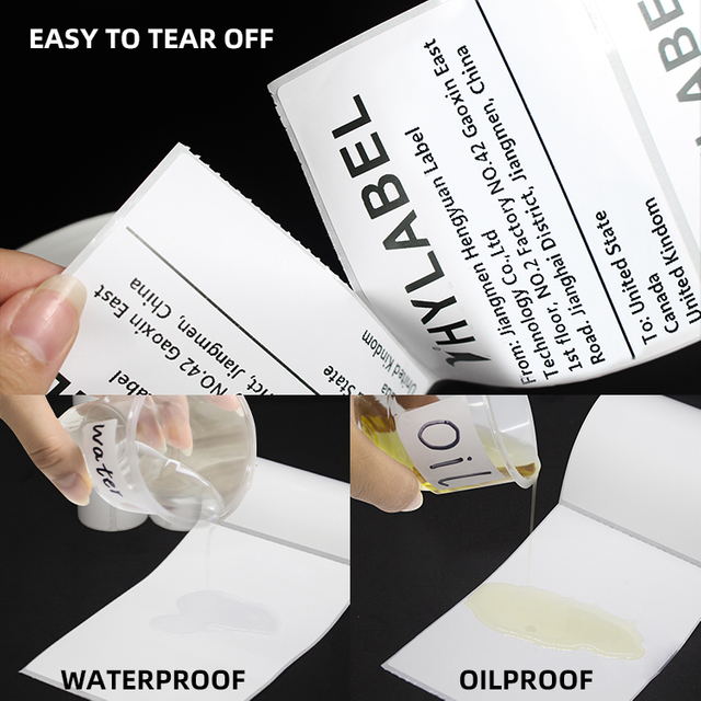 Thermal Sticker 100x150 Waterproof Barcode Scale Supermarket Shipping Label Sticker A6 Adhesive Direct Thermal Paper Label