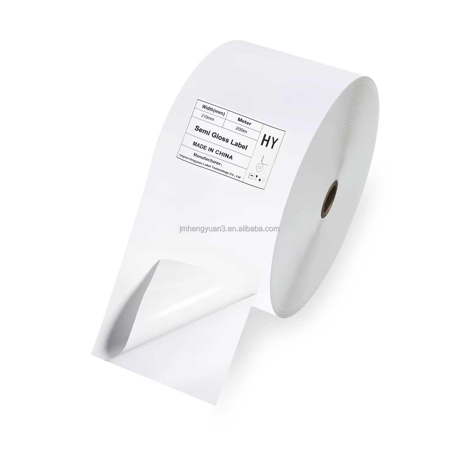 Semi Gloss Paper Hot Melt Adhesive Jumbo Label Stock Raw Material Self Adhesive Thermal Transfer Label Paper Jumbo Roll