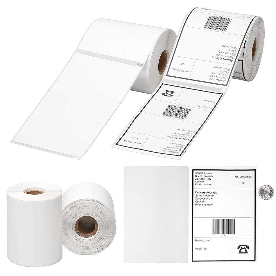 Free Sample Zebra Adhesive Sticker Thermal Shipping Label Barcode Label Roll