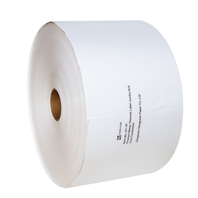 Top Coated Custom Size for flexo printing machine Blank Self Adhesive Paper Direct Thermal Sticker White Label Jumbo Rolls