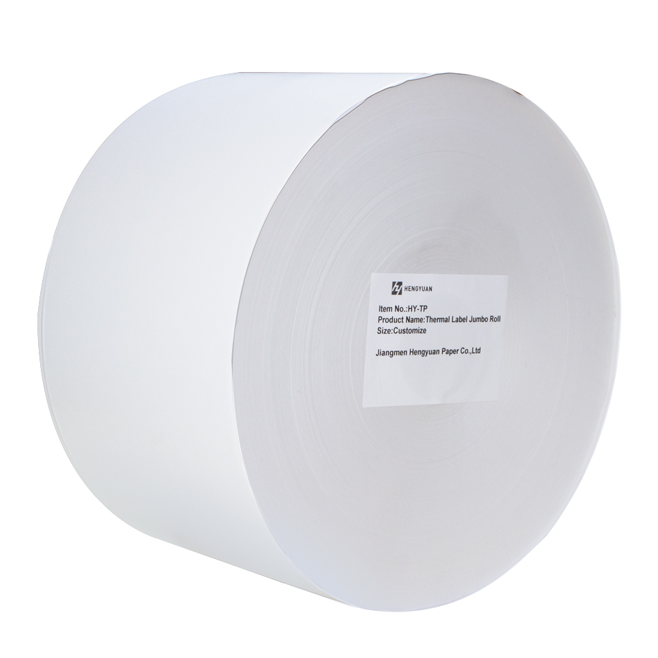 White direct thermal sticker customized thermal Jumbo paper label roll