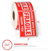 OEM Logo Printing Thermal transfer Warning Sticker Shipping Labels art paper adhesive printed label roll