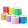 Colored Shipping Label 4x6 100x150 A6 Adhesive Paper Printing Thermal Transfer Label Sticker Roll Waybill Sticker