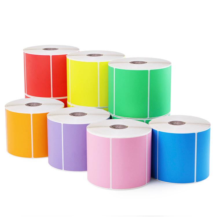 Factory 70g Thermal Transfer Label Color Printed Stickers Custom Printing Thermal Transfer Adhesive Label