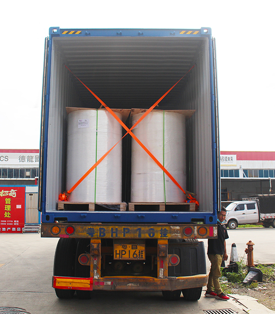 Thermal Transfer Label Jumbo Roll Semi Glossy Label Raw Materials 2000meter