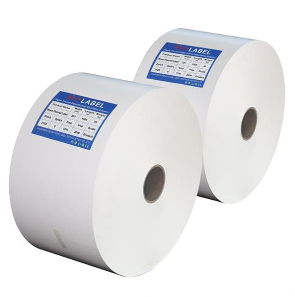 Direct Thermal Self-adhesive Label Paper Jumbo Rolls customize size sticker pp pet pe paper