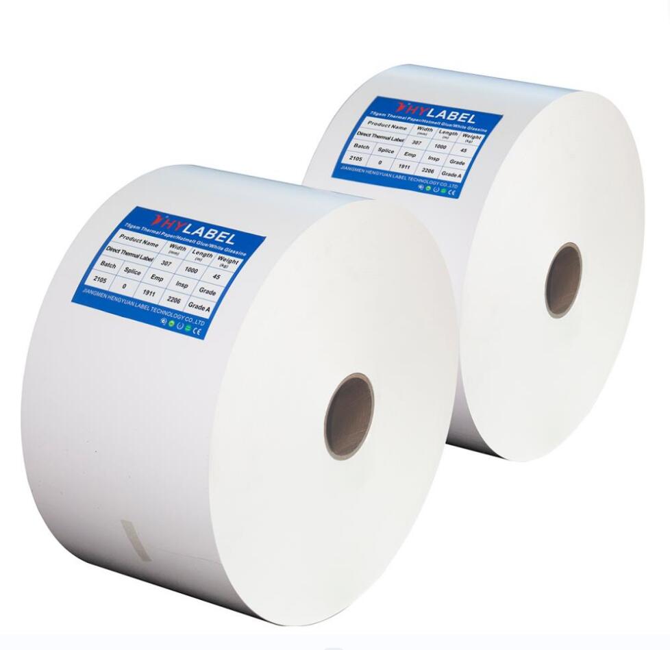 Direct Thermal Label Hot Melt Adhesive with Frozen Adhesive Self Adhesive Label Roll