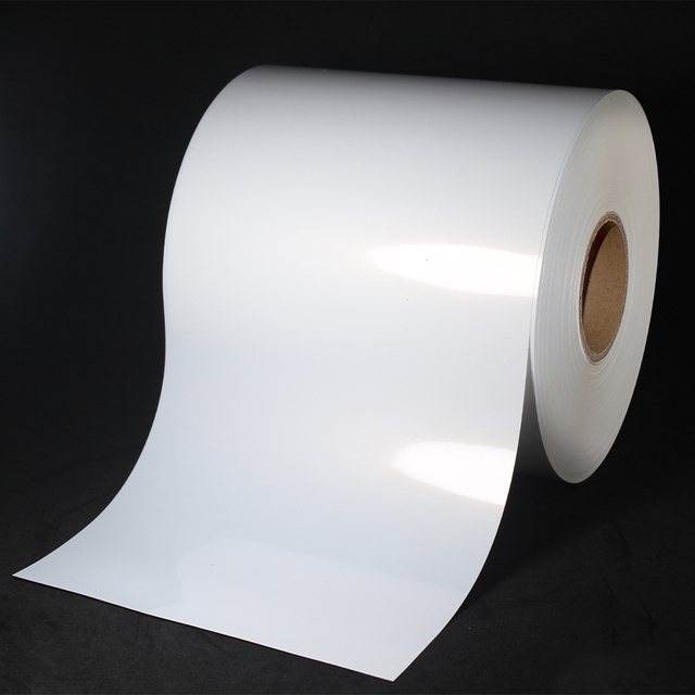 White BOPP Label Stock With Clear PET Liner PP White