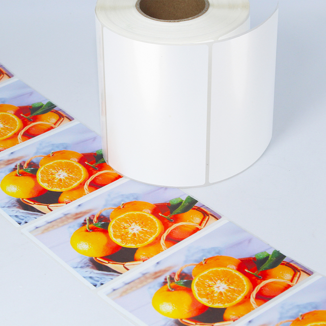 Glossy PP White Jumbo Self Adhesive Label Material BOPP Label 