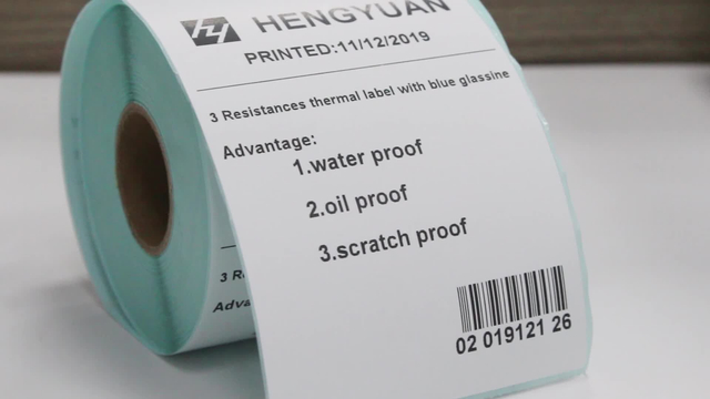 Blank 3x4 Direct Thermal Barcode Printing White Paper Labels Self Adhesive Jumbo Roll