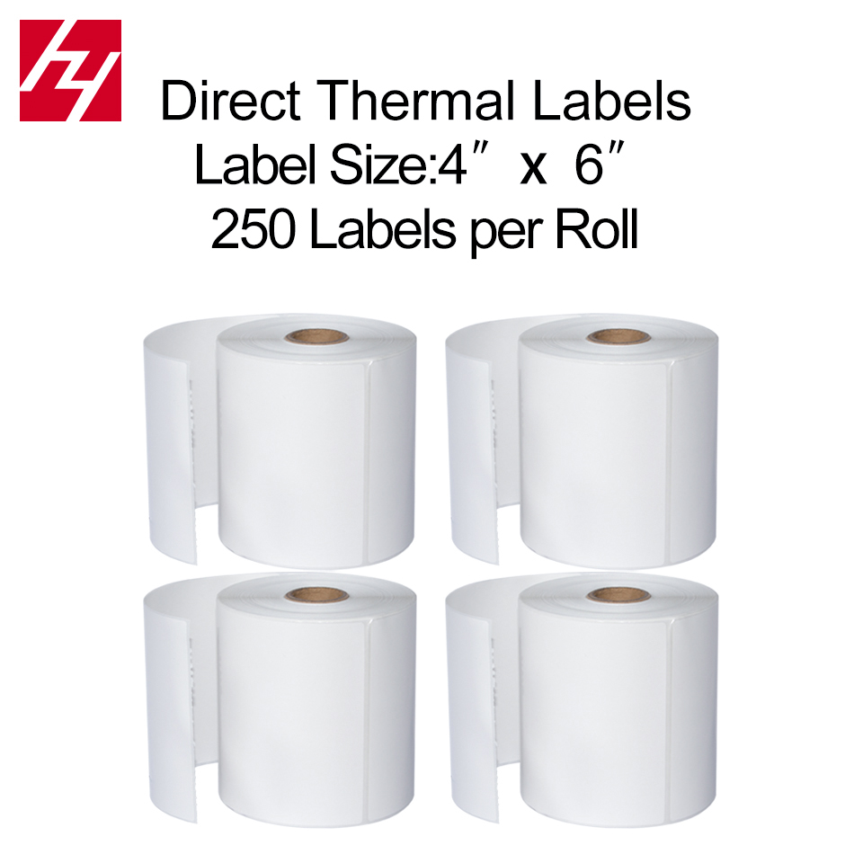 Direct Thermal Label Barcode Label 4" x 6" Self Adhesive Thermal Shipping Labels