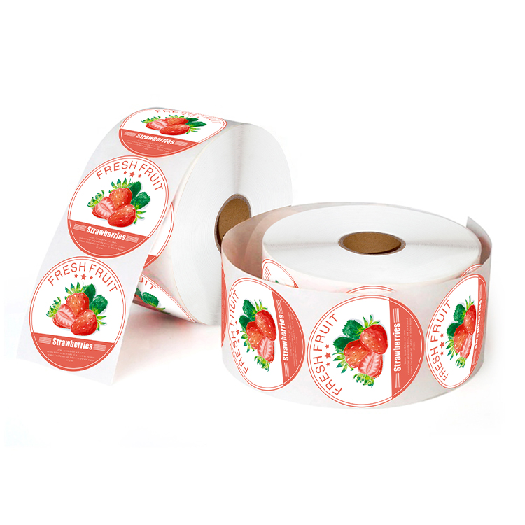 Custom Waterproof Food & Bottle Labels Jumbo Roll Material PP Stickers with Logo Printing 
