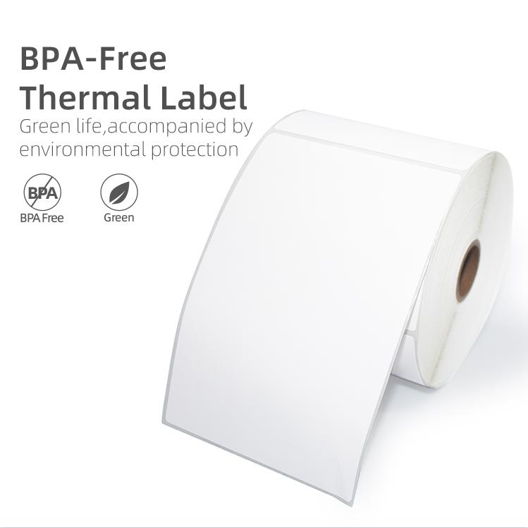 4x6 barcode sticker Direct thermal label A6 thermal transfer self adhesive paper 100x150 shipping label roll