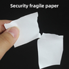 Security Fragile Paper Material Tamper Proof Destructive Label