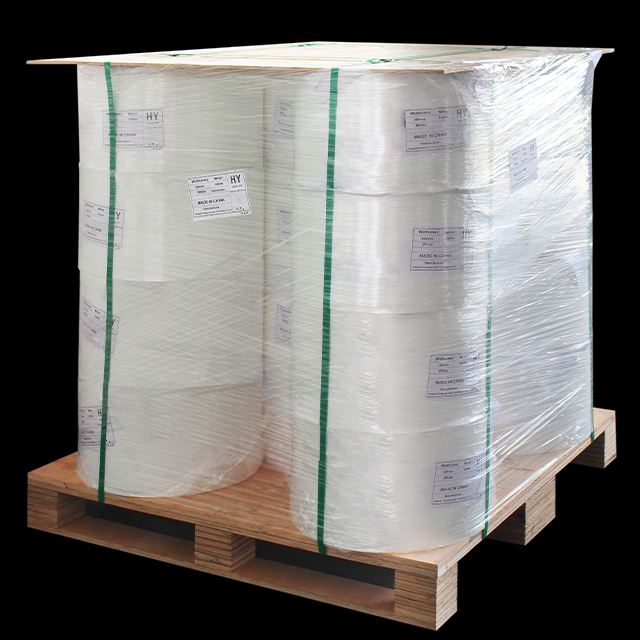 Jumbo Rolls Glossy White PP BOPP 60um Self adhesive label