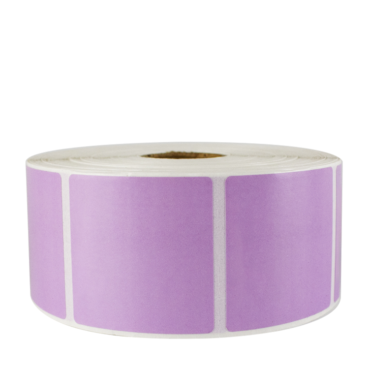 Hengyuan High Quality Pre-printed Top Coated Semi gloss Label Thermal Transfer Adhesive Barcode Sticker Label Rolls