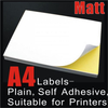 Blank Writeable Laser & Inkjet Printer Custom Label Size Writing Paper Self Adhesive Pre Cut Half Sheet A4 Shipping Label