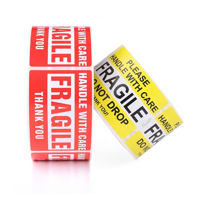 Fragile Shipping Labels Fragile Stickers 4x2 Etiquette Fragile Label Roll Handle With Care Stickers