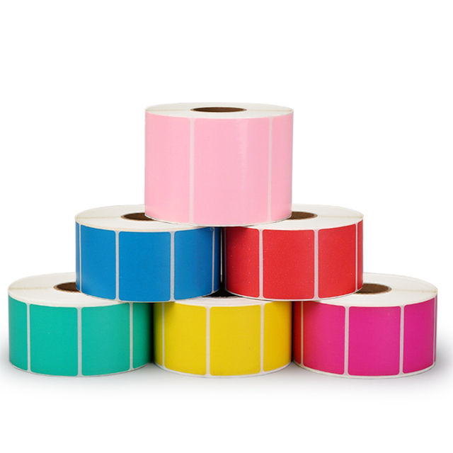 High Quality OEM 70 gsm semi-glossy face paper thermal transfer label custom printing thermal transfer adhesive label