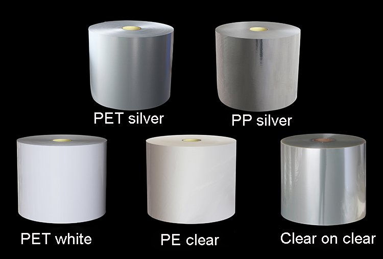 Customized Sizes Raw Material PET PP PE Jumbo Roll Label Sticker
