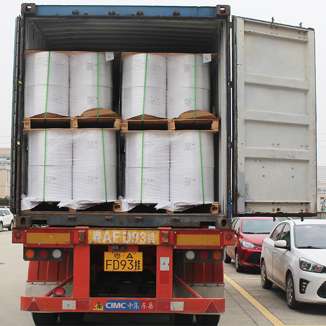 Self Adhesive Paper Semi Gloss Paper Label Stock Raw Material Sticker Jumbo Rolls