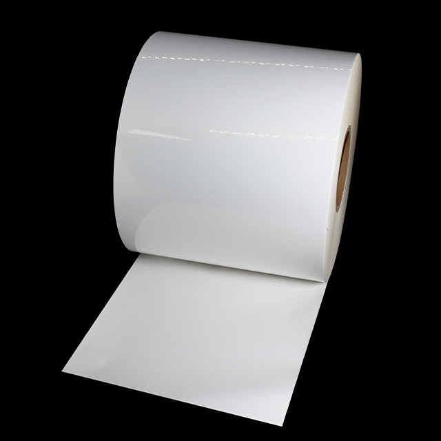 Self Adhesive Paper Jumbo Rolls Barcode Roll Glossy White PP 60um