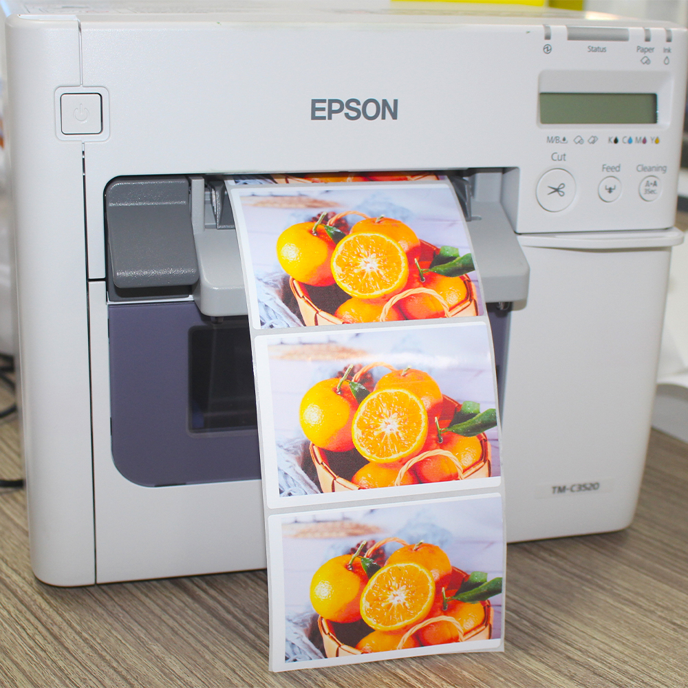 Custom White Matt PP Gloss PP Film Inkjet Label Sticker Continuous High Glossy Bopp Label Roll for Inkjet Printer