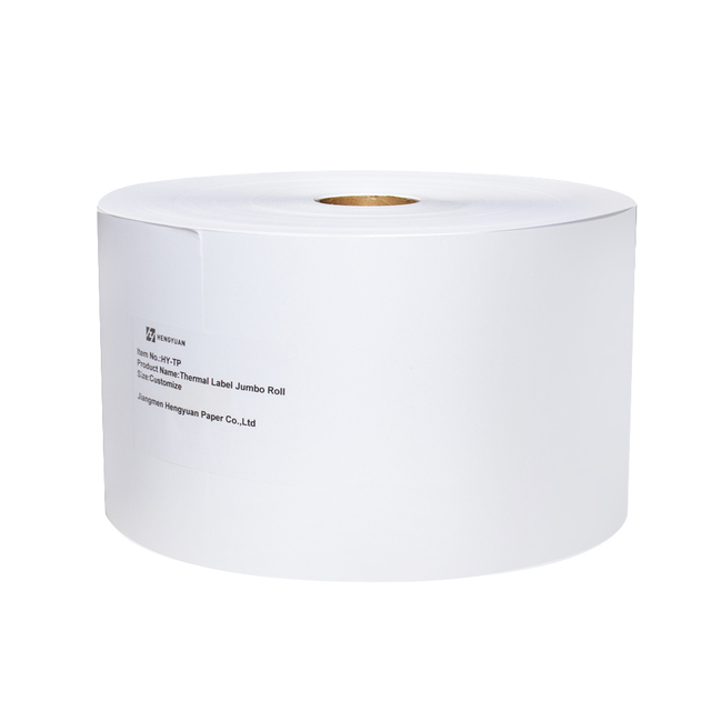 Top Coated Custom Size for flexo printing machine Blank Self Adhesive Paper Direct Thermal Sticker White Label Jumbo Rolls